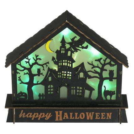 LED Decoration HALLOWEEN LED/2xAA/multicolor haunted house
