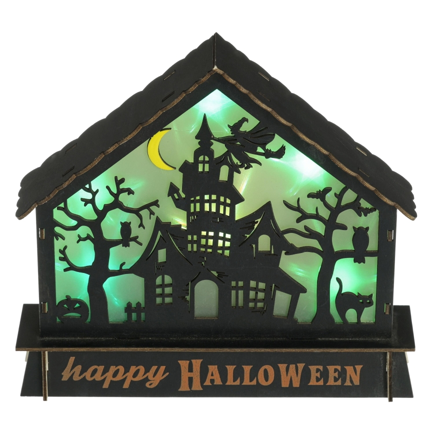 LED Decoration HALLOWEEN LED/2xAA/multicolor haunted house