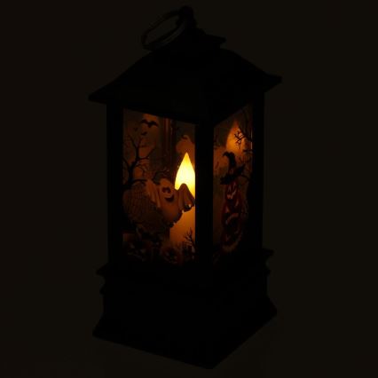 LED Decoration HALLOWEEN LED/3xAAA/warm white lantern with pumpkins