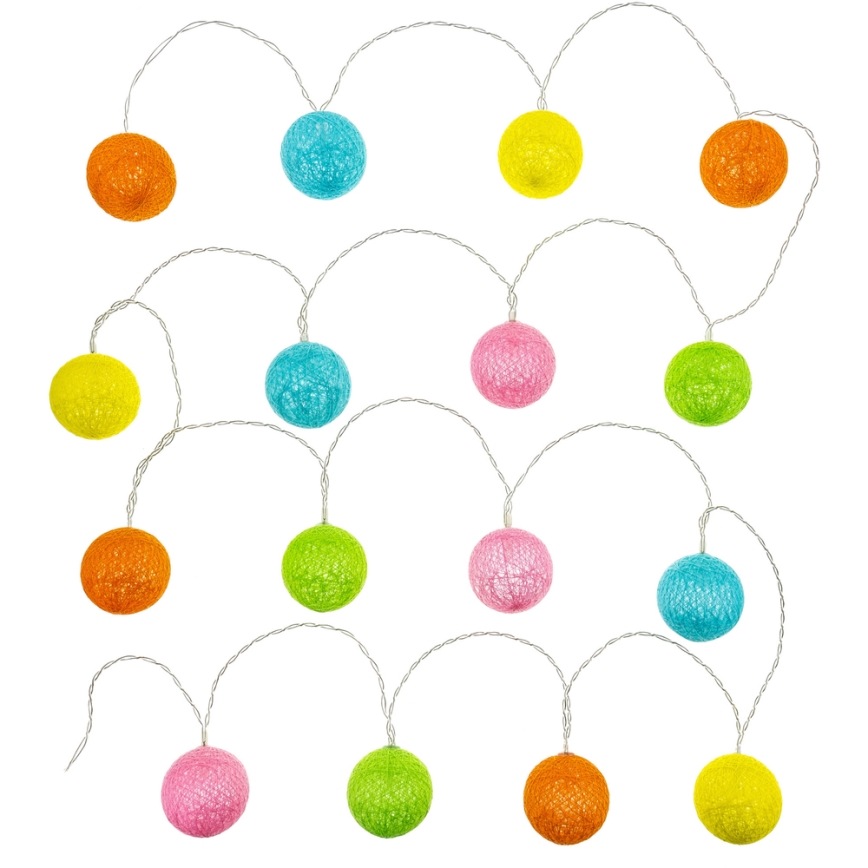 LED Decorative chain 16xLED/2xAA 3,3m warm white