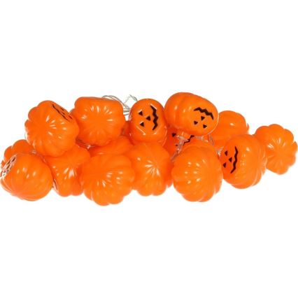 LED Decorative chain HALLOWEEN 20xLED/3xAA/warm white 3,3m pumpkins