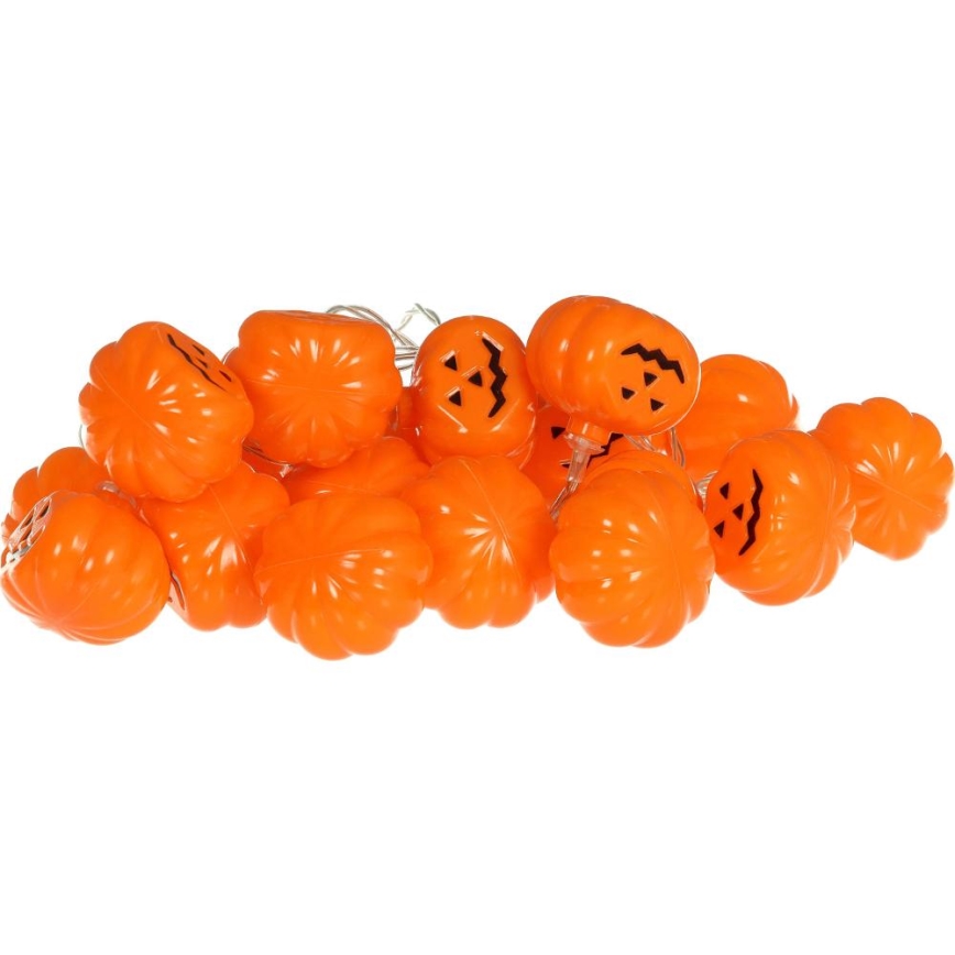 LED Decorative chain HALLOWEEN 20xLED/3xAA/warm white 3,3m pumpkins