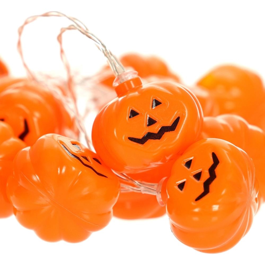LED Decorative chain HALLOWEEN 20xLED/3xAA/warm white 3,3m pumpkins