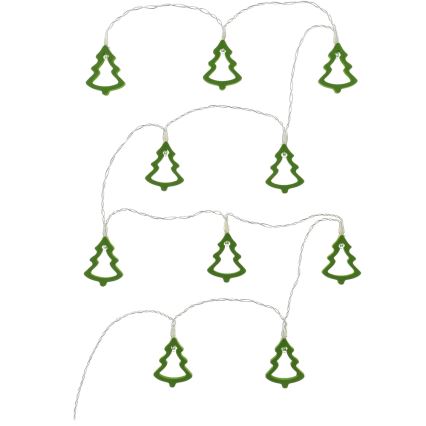 LED Decorative String Lights 10xLED/2xAA 1.6m Warm White