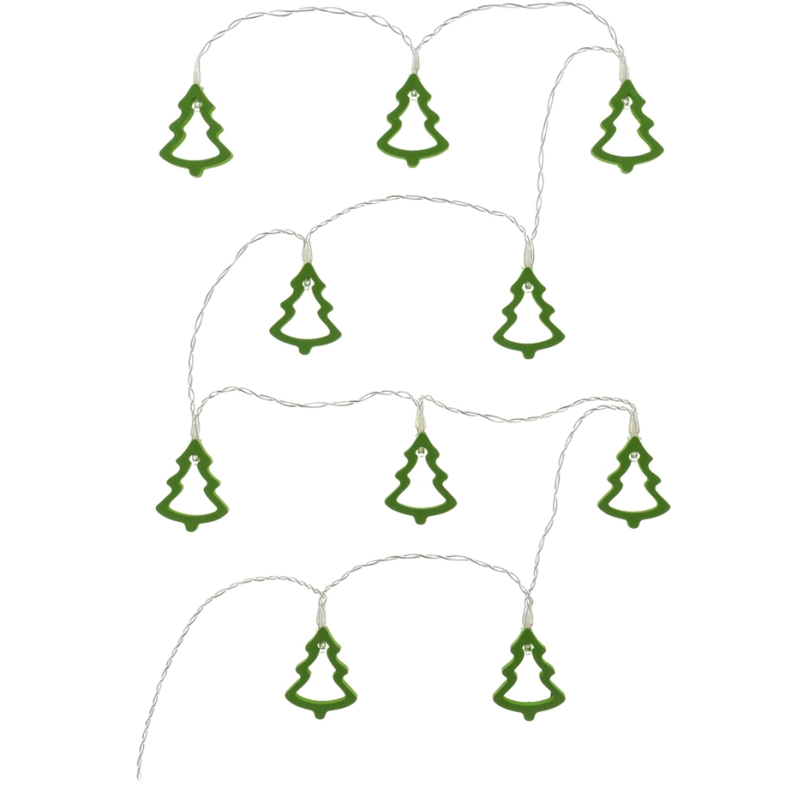 LED Decorative String Lights 10xLED/2xAA 1.6m Warm White