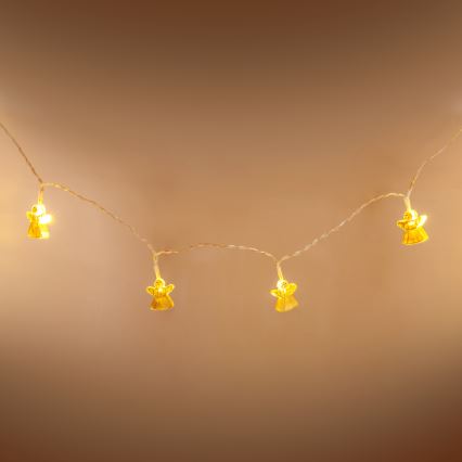 LED Decorative String Lights 10 LEDs / 2x AA, 1.65 m, Warm White