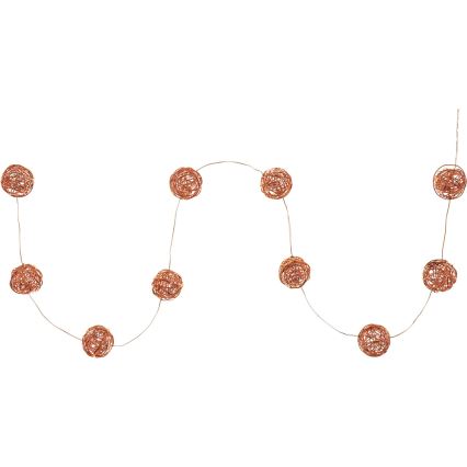 LED Decorative String Lights 10xLED/2xAA Warm White