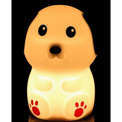 LED Dimmable children's night lamp LED/0,4W/1000 mAh dog