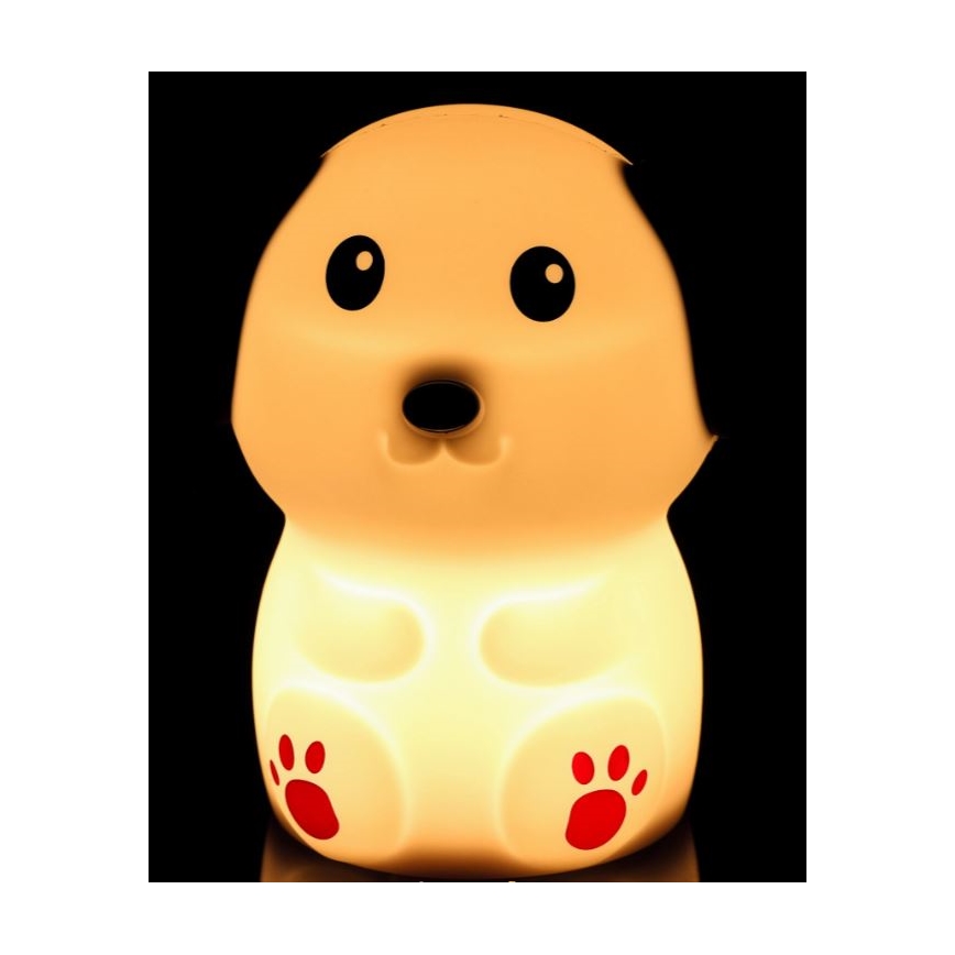 LED Dimmable children's night lamp LED/0,4W/1000 mAh dog
