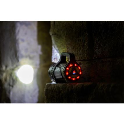 LED Dimmable outdoor rechargeable flashlight with a power bank LED/21W/4400mAh IP44
