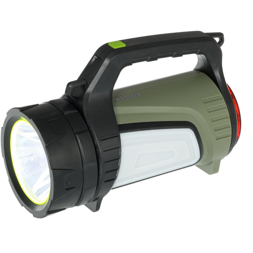 LED Dimmable outdoor rechargeable flashlight with a power bank LED/21W/4400mAh IP44
