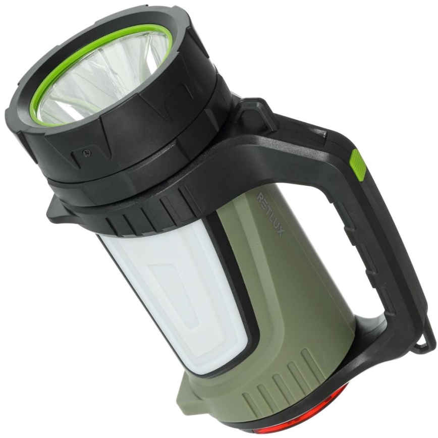 LED Dimmable outdoor rechargeable flashlight with a power bank LED/21W/4400mAh IP44