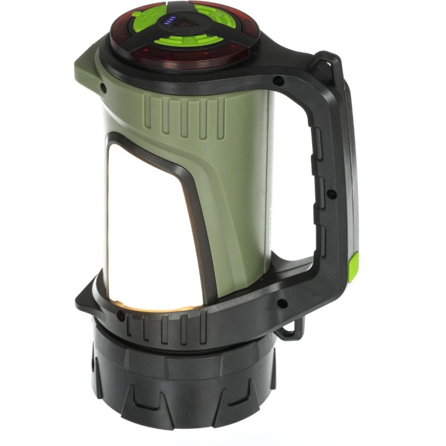 LED Dimmable outdoor rechargeable flashlight with a power bank LED/21W/4400mAh IP44