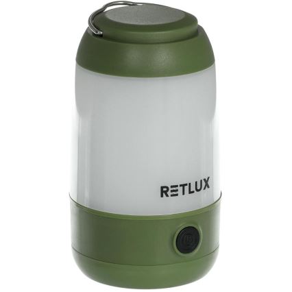 LED Dimmable portable lamp LED/3W/3xAAA green