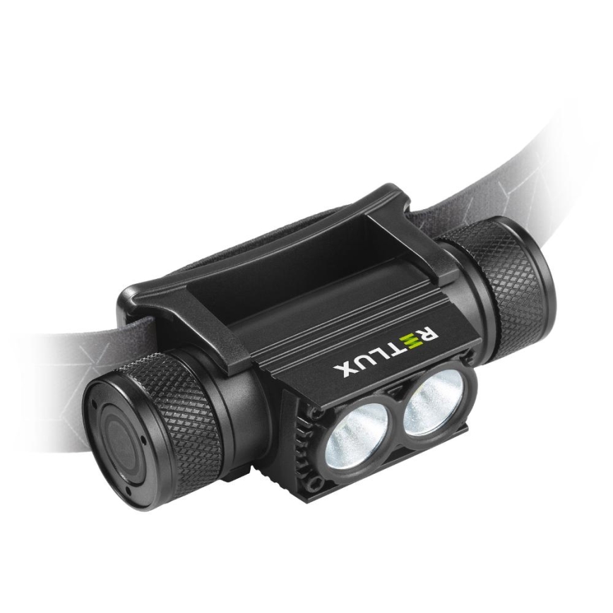 LED Dimmable rechargeable aluminum headlamp LED/2600 mAh IP65