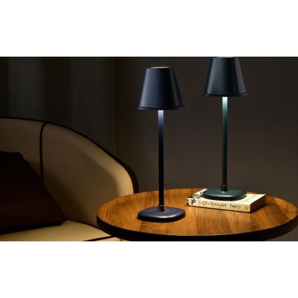 LED Dimmable rechargeable table lamp LED/3W/1800 mAh dark blue
