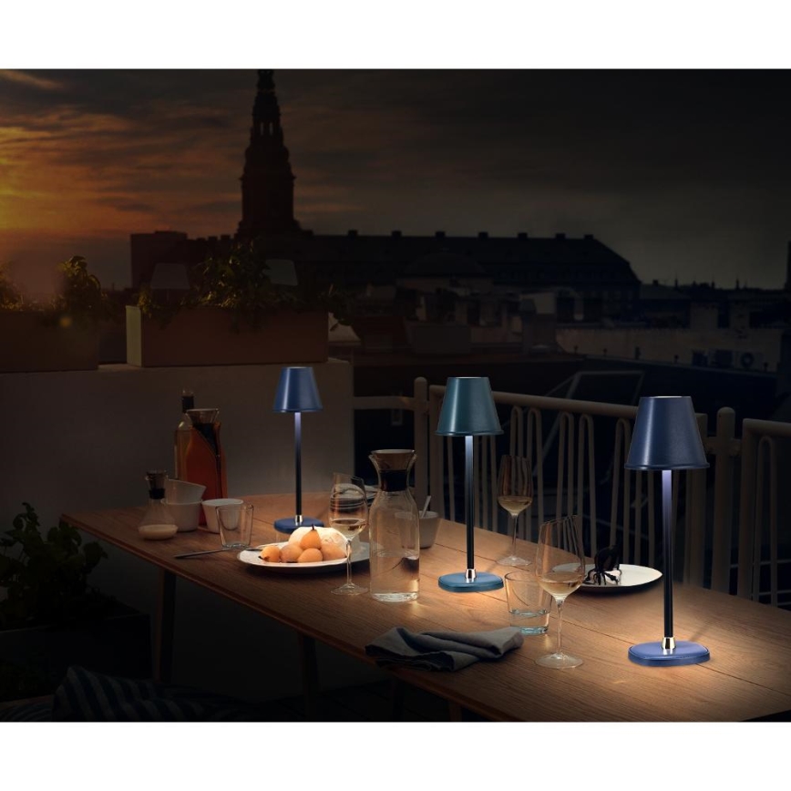 LED Dimmable rechargeable table lamp LED/3W/1800 mAh dark blue