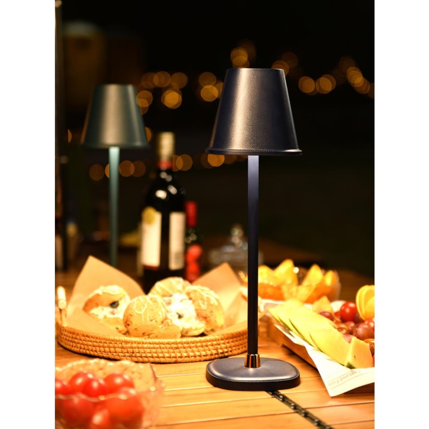 LED Dimmable rechargeable table lamp LED/3W/1800 mAh dark blue