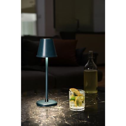 LED Dimmable rechargeable table lamp LED/3W/1800 mAh dark blue