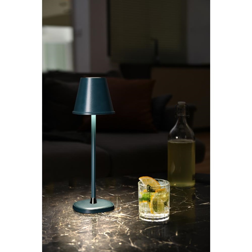 LED Dimmable rechargeable table lamp LED/3W/1800 mAh dark blue