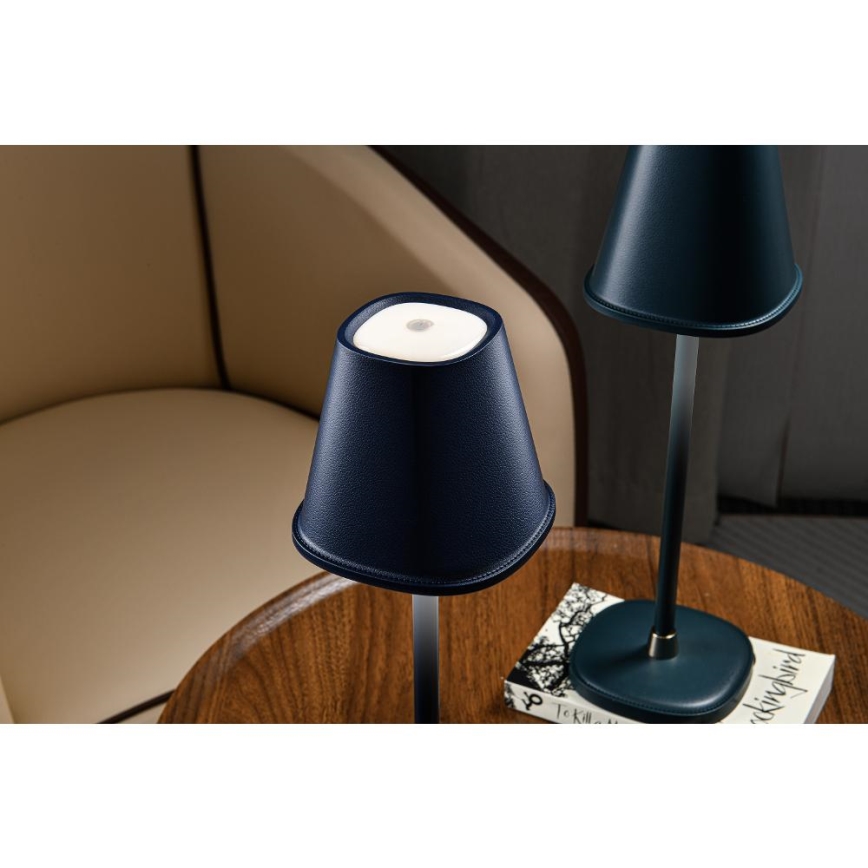 LED Dimmable rechargeable table lamp LED/3W/1800 mAh dark blue