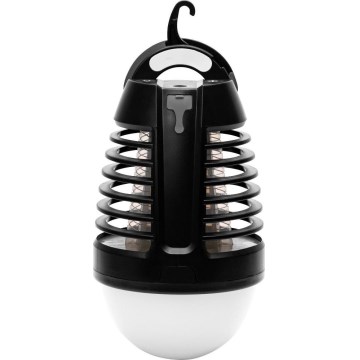 Retlux - LED Portable Rechargeable Lamp with Built-in Insect Trap LED/5W/1800 mAh IP44 Black