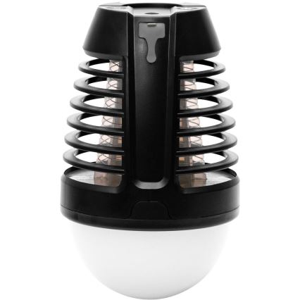 Retlux - LED Portable Rechargeable Lamp with Built-in Insect Trap LED/5W/1800 mAh IP44 Black