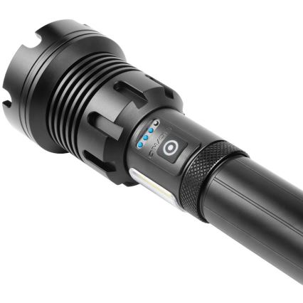 LED Rechargeable aluminum flashlight with a power bank function LED/4400 mAh 2200 lm IP44