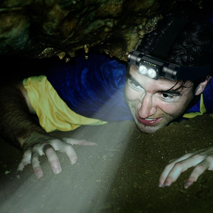 LED Rechargeable aluminum headlamp LED/2600 mAh IP66