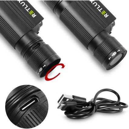 LED Rechargeable aluminum headlamp LED/2600 mAh IP66
