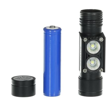 LED Rechargeable aluminum headlamp LED/2600 mAh IP66