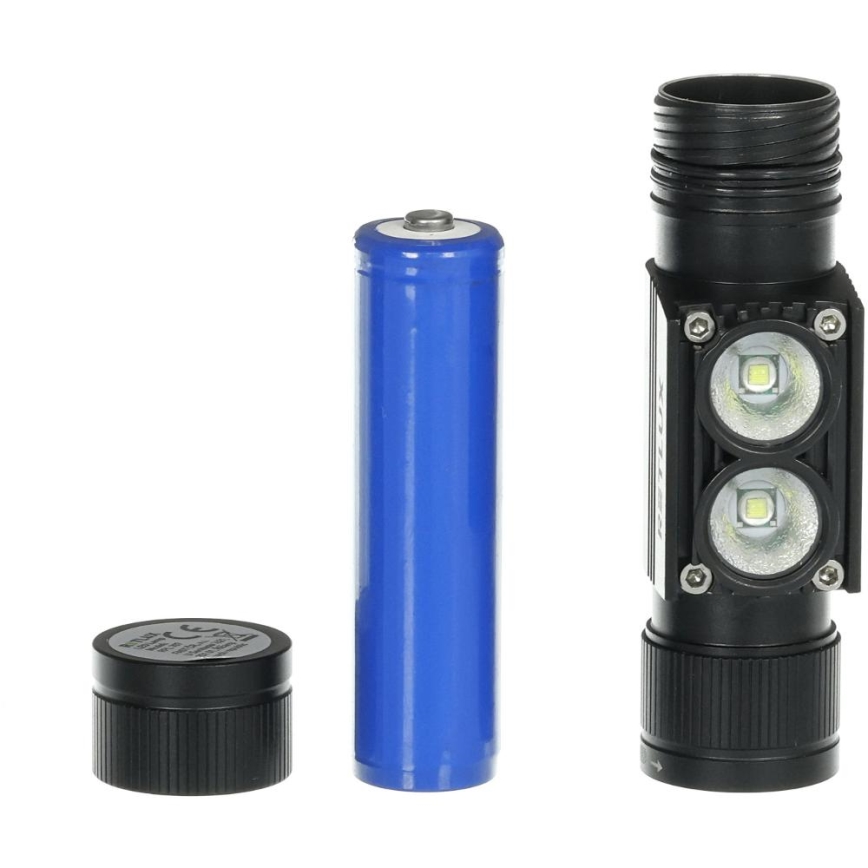 LED Rechargeable aluminum headlamp LED/2600 mAh IP66