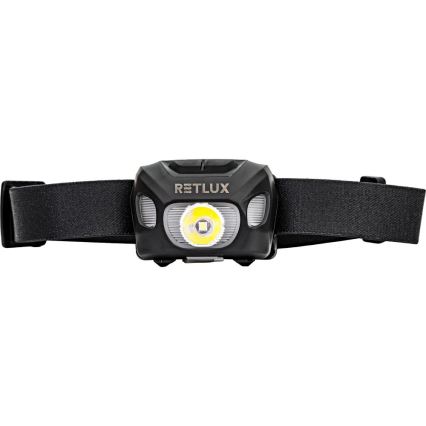Rechargeable LED Headlamp, 3W, 1200 mAh, IP44, Black