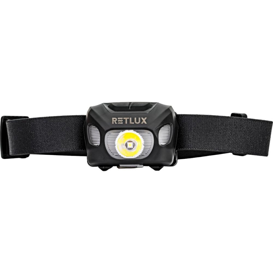 Rechargeable LED Headlamp, 3W, 1200 mAh, IP44, Black