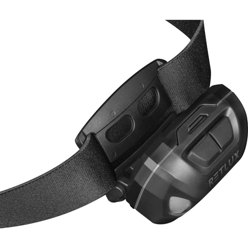 Rechargeable LED Headlamp, 3W, 1200 mAh, IP44, Black