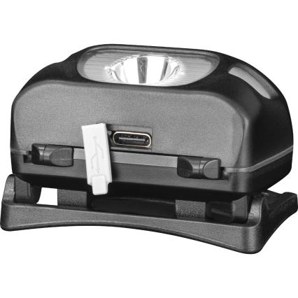 Rechargeable LED Headlamp, 3W, 1200 mAh, IP44, Black