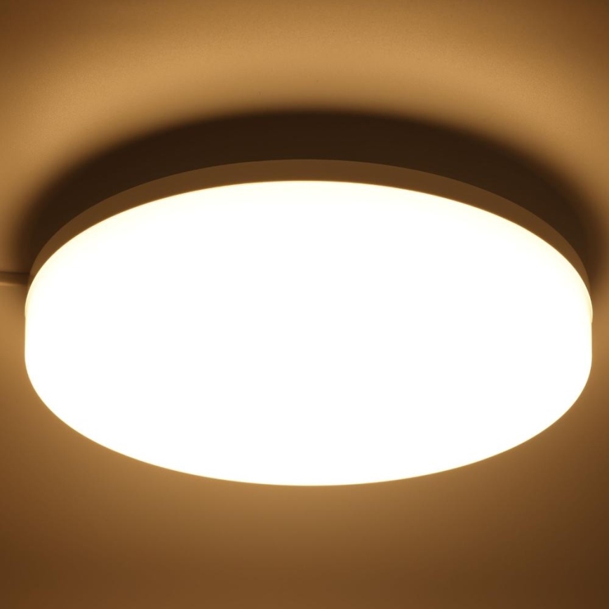 LED RGBW Dimmable bathroom ceiling light LED/20W/230V Wi-Fi IP44 white