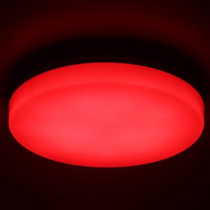 LED RGBW Dimmable bathroom ceiling light LED/20W/230V Wi-Fi IP44 white