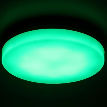 LED RGBW Dimmable bathroom ceiling light LED/20W/230V Wi-Fi IP44 white