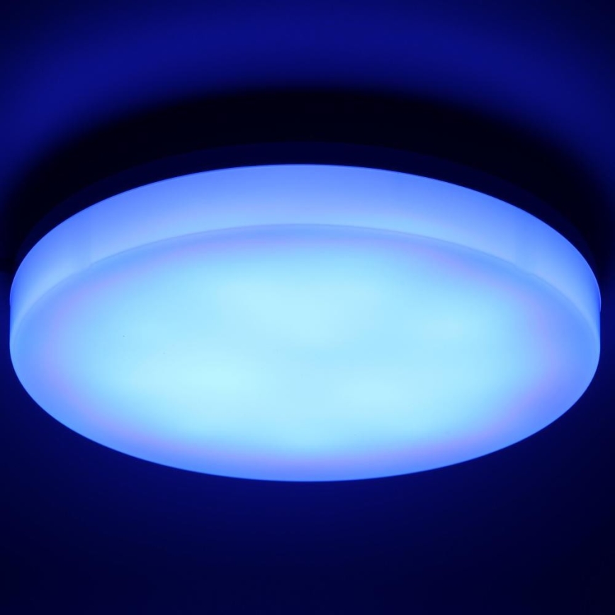 LED RGBW Dimmable bathroom ceiling light LED/20W/230V Wi-Fi IP44 white