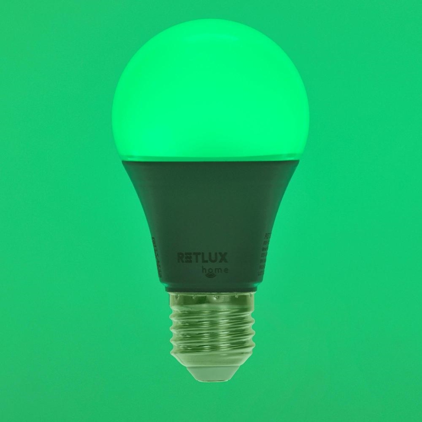 LED RGBW Dimmable bulb A60 E27/9W/230V 2700-6500K Wi-Fi Tuya