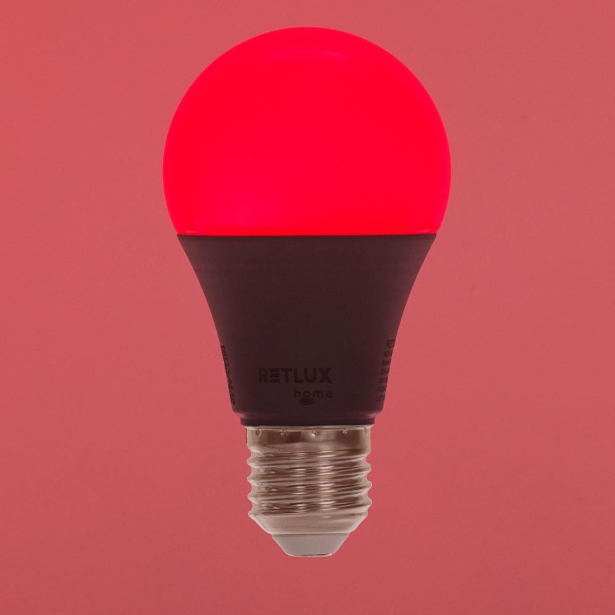 LED RGBW Dimmable bulb A60 E27/9W/230V 2700-6500K Wi-Fi Tuya
