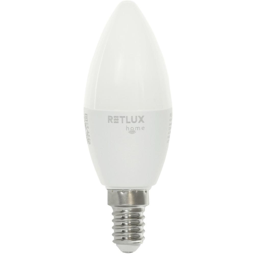 LED RGBW Dimmable bulb C37 E14/4,5W/230V 2700-6500K Wi-Fi Tuya