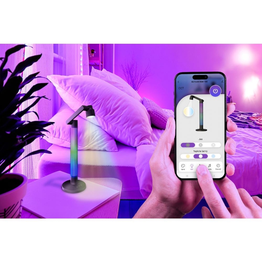 LED RGBW Dimmable table lamp LED/10W/5V 2700-6000K Wi-Fi Tuya + remote control