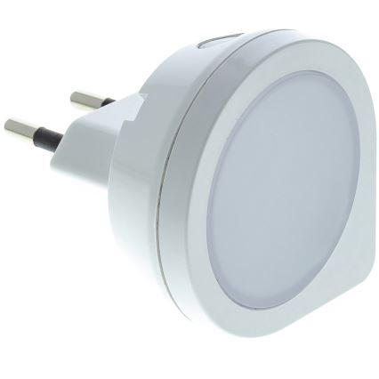 LED Socket orientation light with a sensor LED/0,4W/230V 3000K white