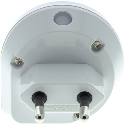 LED Socket orientation light with a sensor LED/0,4W/230V 3000K white