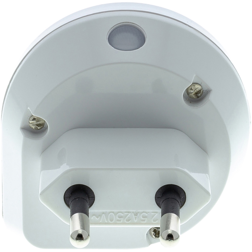LED Socket orientation light with a sensor LED/0,4W/230V 3000K white