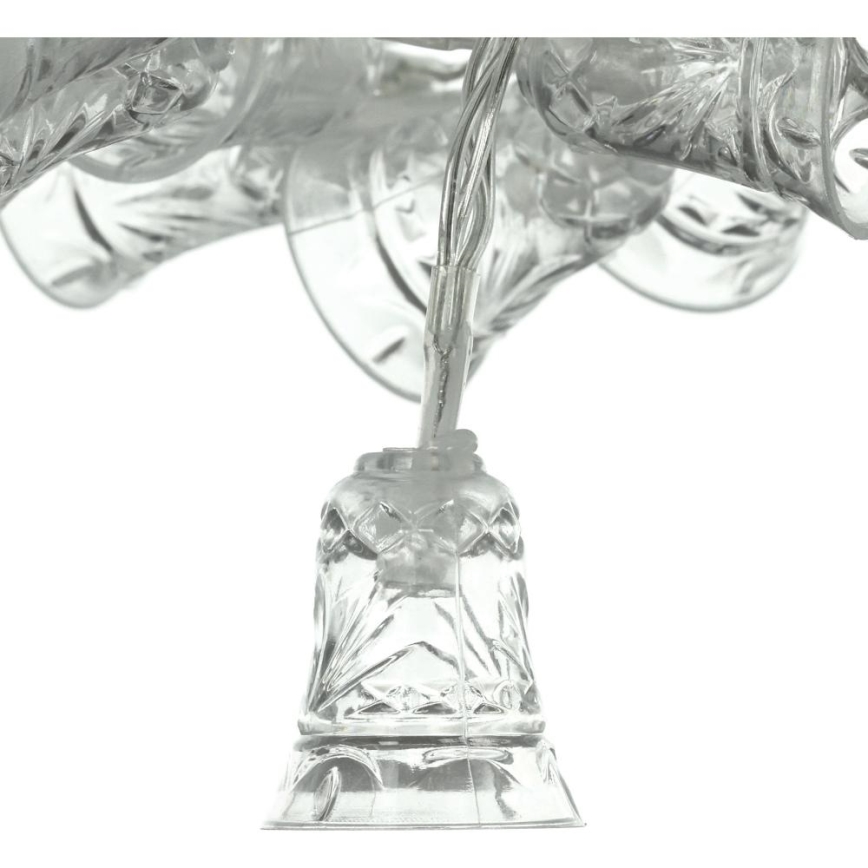 LED string lights 20xLED/3xAA/warm white 2.2 m bells