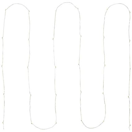 LED String Lights, 30 LEDs, Battery-Operated (2 x AA), 3.3 m, Multicolor