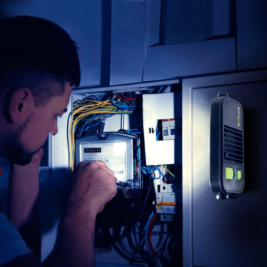 LED Work Light with Power Bank Function LED/4400 mAh IP44 Yellow/Black